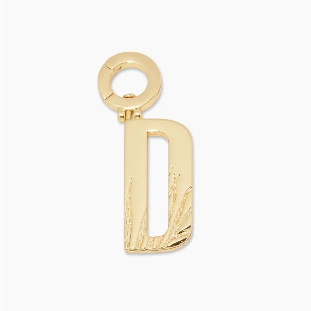 Gorjana New Parker Initial D Charm 18k Gold Plated Brass